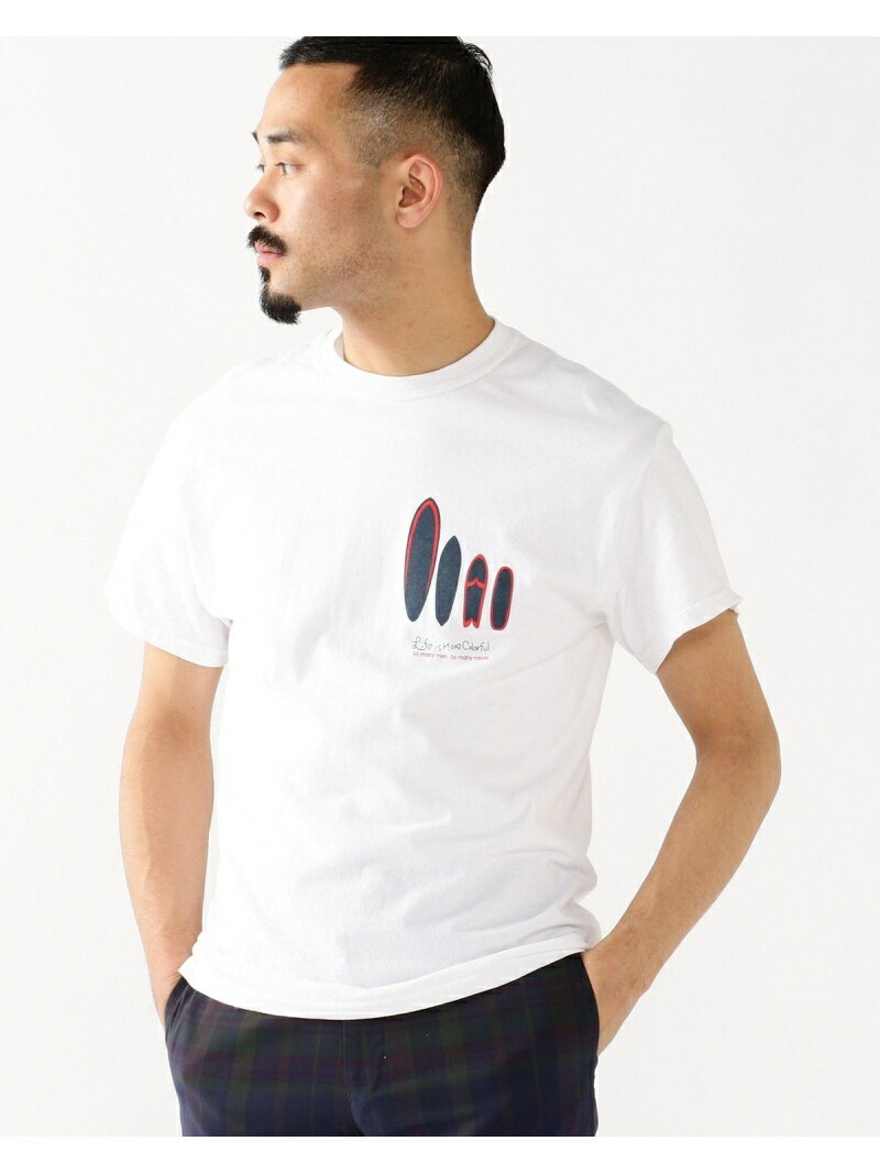 SALE40%OFFTHE DAY /  Print T Shirt BEAMS MEN ӡॹ ȥå ȥåץ åȥTġRBA_E[Rakuten Fashion]