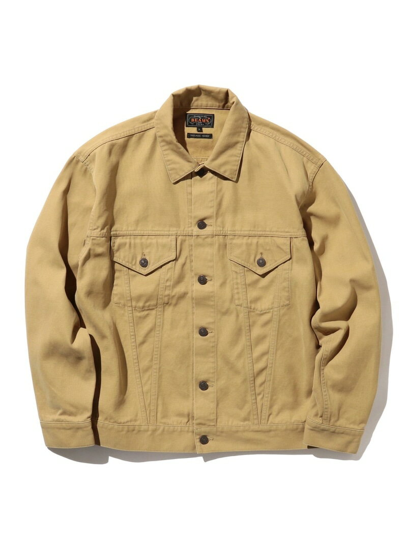 BEAMS OUTLET（ビームス アウトレット）BEAMS PLUS / 強撚コットン オックスフォード トラッカー ジャケット強撚キャンバスを使用したトラッカージャケット■デザイン1960年代のアメリカで流行したデニムジャケットをベースにデザインした〈BEAMSPLUS〉トラッカージャケット。ワークウェアだけでなくファッションアイテムとしても人気を博したオーセンティックなモデルです。■ディテール両サイド部のチェストポケット、ポケット上のV字ステッチ、後ろ身頃裾部のサイドアジャスターなど、完成形と評されるオーセンティックなディテール。同色のステッチは抑えの効いたポイントになっています。■サイズベーシックで飽きのこないサイズ感で、レイヤードスタイルにも活躍するパターンです。オリジナルモデルから着丈や袖丈、アームホールを調整し、デザインをまとめています。■素材適度なウェイト感の20番双糸のオックスフォード生地を使用。堅仕上げと微起毛加工を施し、自然な風合いに仕上げています。Model：H178cmW63kgSize：MModel：H177cmW68kgSize：M※撮影環境による光の当たり具合やパソコンなどの閲覧環境によって、実際の色調と異なって見える場合があります。あらかじめご了承ください。商品の色調は白背景商品単体で撮影した画像をご参照ください。BEAMSPLUS/ビームスプラス”長年着られる飽きのこない本物の男服”をコンセプトに、次世代へと続くカジュアルウェアのオーセンティックを追求しています。型番：38-18-0053-791-26-16 KK0378【採寸】サイズ着丈肩幅身幅そで丈S60.9cm49.5cm56.4cm55.7cmM62.6cm51.0cm58.5cm57.1cmL65.7cm52.8cm60.9cm59.8cmXL67.5cm55.2cm64.0cm60.6cm商品のサイズについて【商品詳細】中国製素材：コットン100％サイズ：S、M、L、XL※画面上と実物では多少色具合が異なって見える場合もございます。ご了承ください。商品のカラーについて 【予約商品について】 ※「先行予約販売中」「予約販売中」をご注文の際は予約商品についてをご確認ください。■重要なお知らせ※ 当店では、ギフト配送サービス及びラッピングサービスを行っておりません。ご注文者様とお届け先が違う場合でも、タグ（値札）付「納品書 兼 返品連絡票」同梱の状態でお送り致しますのでご了承ください。 ラッピング・ギフト配送について※ 2点以上ご購入の場合、全ての商品が揃い次第一括でのお届けとなります。お届け予定日の異なる商品をお買い上げの場合はご注意下さい。お急ぎの商品がございましたら分けてご購入いただきますようお願い致します。発送について ※ 買い物カートに入れるだけでは在庫確保されませんのでお早めに購入手続きをしてください。当店では在庫を複数サイトで共有しているため、同時にご注文があった場合、売切れとなってしまう事がございます。お手数ですが、ご注文後に当店からお送りする「ご注文内容の確認メール」をご確認ください。ご注文の確定について ※ Rakuten Fashionの商品ページに記載しているメーカー希望小売価格は、楽天市場「商品価格ナビ」に登録されている価格に準じています。 商品の価格についてBEAMS OUTLETBEAMS OUTLETのカバーオール・ワークジャケットジャケット・アウターご注文・お届けについて発送ガイドラッピンググッズ3,980円以上送料無料ご利用ガイドこの商品はセール商品のため返品・交換対象外です詳細はこちら &gt;&gt;