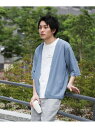 【SALE／40%OFF】BEAMS HEART / 梨地 ショートスリーブ カーディガン(Tシャツセット) BEAMS HEART MEN ビームス アウトレット トップス カットソー・Tシャツ ブラック ベージュ【RBA_E】【送料無料】[Rakuten Fashion]