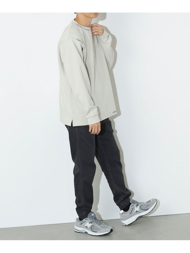 【SALE／50%OFF】ダンボール ステッチ ロングスリーブ (毛玉軽減・吸水速乾) BEAMS HEART MEN ビームス アウトレット トップス カットソー・Tシャツ ホワイト ベージュ【RBA_E】[Rakuten Fashion] — vista 3