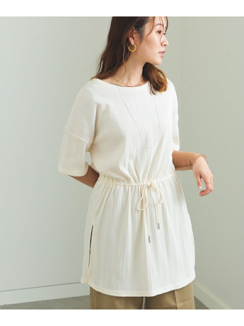 【SALE／30%OFF】BEAMS HEART / ドロスト チュニック BEAMS HEART ビームス アウトレット ワンピース・ドレス チュニック ブラック ベージュ【RBA_E】[Rakuten Fashion]のサムネイル