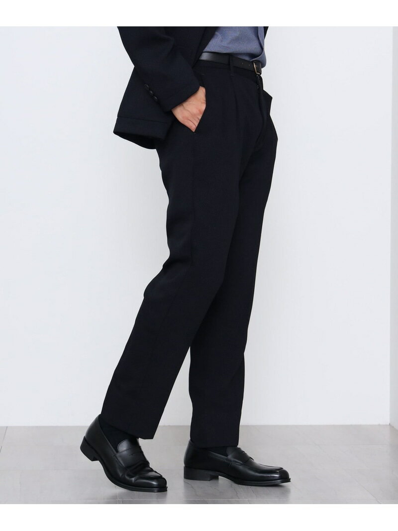 【SALE／60%OFF】テックバスケット 1プリーツ イージースラックス 24FW(S~XL・セットアップ対応) BEAMS HEART MEN ビームス アウトレット パンツ スラックス・ドレスパンツ ブルー ネイビー【RBA_E】【送料無料】[Rakuten Fashion]