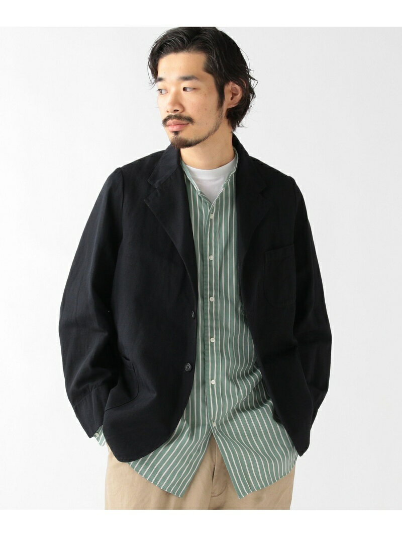 ビームス テーラードジャケット メンズ 【SALE／60%OFF】BEAMS PLUS / タスラン リネン ヘリンボーン 3ボタン ワーク ジャケット BEAMS MEN ビームス アウトレット ジャケット・アウター テーラードジャケット・ブレザー【RBA_E】【送料無料】[Rakuten Fashion]