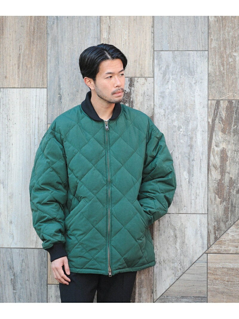 【SALE／50%OFF】BEAMS / ワーク キルト ダウン ジャケット BEAMS MEN ビームス アウトレット ジャケット・アウター ブルゾン・ジャンパー グリーン ブラック オレンジ【RBA_E】【送料無料】[Rakuten Fashion]