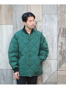 ビームス ダウン メンズ 【SALE／50%OFF】BEAMS / ワーク キルト ダウン ジャケット BEAMS MEN ビームス アウトレット ジャケット・アウター ブルゾン・ジャンパー グリーン ブラック オレンジ【RBA_E】【送料無料】[Rakuten Fashion]