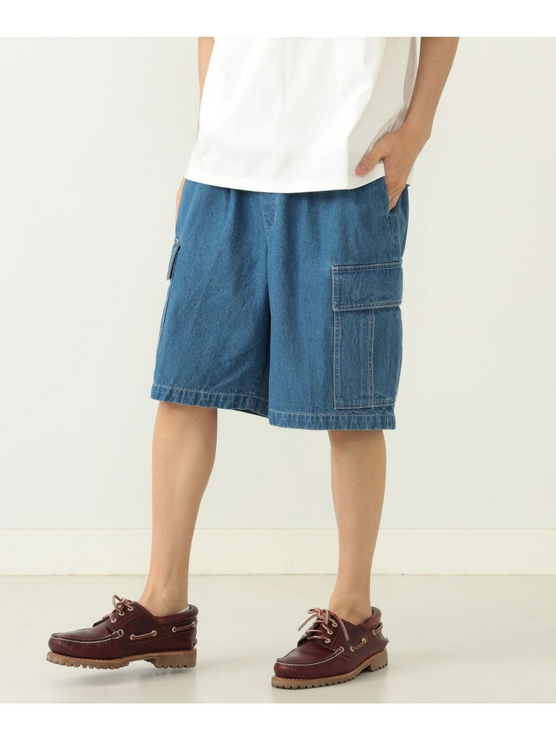 ビームス カーゴパンツ メンズ 【SALE／40%OFF】BEAMS HEART / デニム カーゴ ショーツ BEAMS HEART MEN ビームス アウトレット パンツ その他のパンツ ブルー【RBA_E】【送料無料】[Rakuten Fashion]