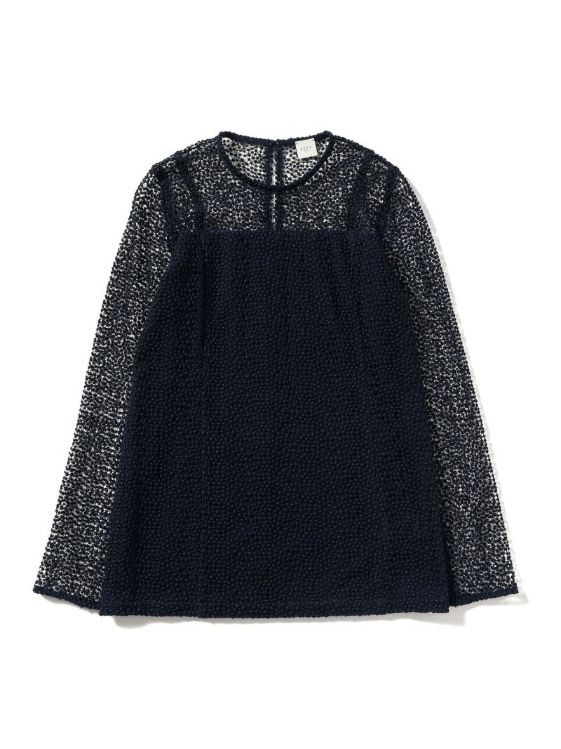【SALE／60%OFF】ドロップレース ブラウス EFFE BEAMS ビームス アウトレット トップス シャツ・ブラウス ネイビー【RBA_E】【送料無料】[Rakuten Fashion]