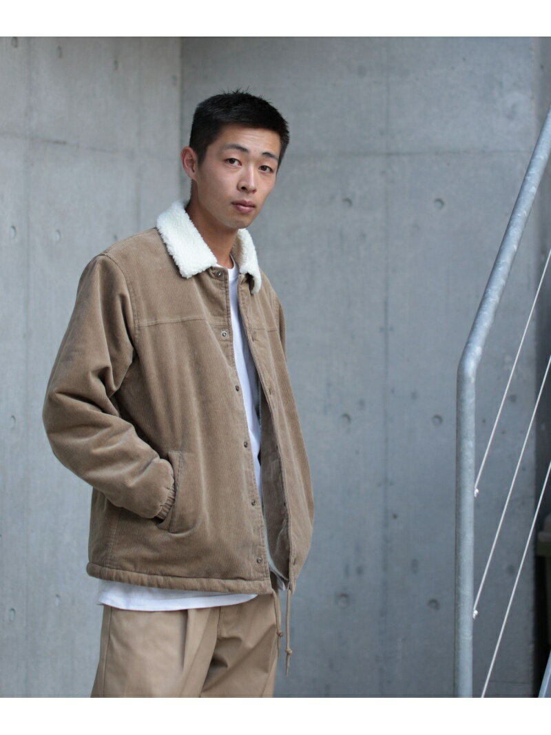 ビームス ボアジャケット メンズ 【SALE／30%OFF】BEAMS / ボア コーチジャケット BEAMS MEN ビームス アウトレット ジャケット・アウター ブルゾン・ジャンパー ベージュ【RBA_E】【送料無料】[Rakuten Fashion]