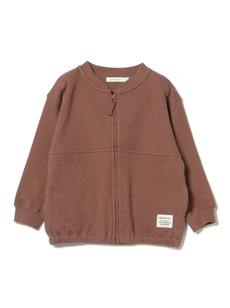 【SALE／30%OFF】ジップアップ スウェット(90~140cm) BEAMS mini ビームス アウトレット トップス スウェット・トレーナー ブラウン【RBA_E】[Rakuten Fashion]