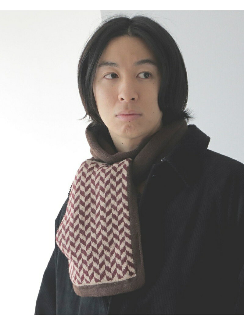 【SALE／60%OFF】ROBERT MACKIE / Pocket Muffler BEAMS MEN ビームス アウトレット ファッショングッズ マフラー/スヌード ブラウン ネイビー【RBA_E】[Rakuten Fashion]