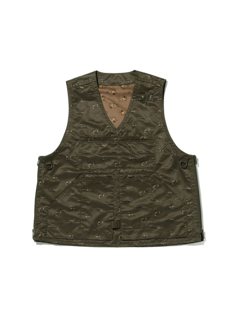 【SALE／50%OFF】Adventure Vest Polyester Animal Print BEAMS PLUS ビームス アウトレット トップス ..