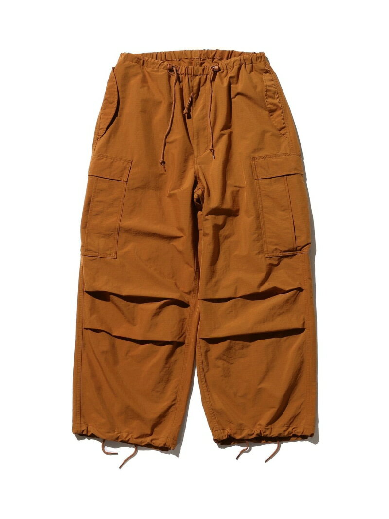 ビームス カーゴパンツ メンズ 【SALE／60%OFF】BEAMS PLUS / ストレッチ ナイロン リップストップ ミリタリー 6ポケット オーバーパンツ BEAMS PLUS ビームス アウトレット パンツ カーゴパンツ オレンジ カーキ ブルー【RBA_E】【送料無料】[Rakuten Fashion]