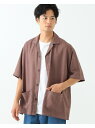 【SALE／70 OFF】BEAMS HEART / ステッチ オープンカラー ビッグシャツ BEAMS HEART ビームス アウトレット トップス シャツ ブラウス ブラウン ブラック ベージュ【RBA_E】 Rakuten Fashion