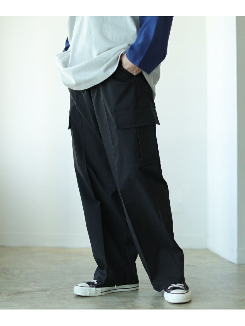 ビームス カーゴパンツ メンズ 【SALE／60%OFF】Dickies(R) * BEAMS / 別注 Loose Polyester Cargo Pants BEAMS MEN ビームス アウトレット パンツ その他のパンツ ブラック ベージュ【RBA_E】【送料無料】[Rakuten Fashion]