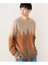 【SALE/70%OFF】BEAMS HEART / アーガイル ビッグ クルーネック ニット BEAMS HEART ビームス アウトレット トップス ニット...