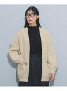 【SALE/50%OFF】畦編み 着流し カーディガン(ウォッシャブル) BEAMS HEART WOMEN ビームス アウトレット トップス カーディガン ホ...