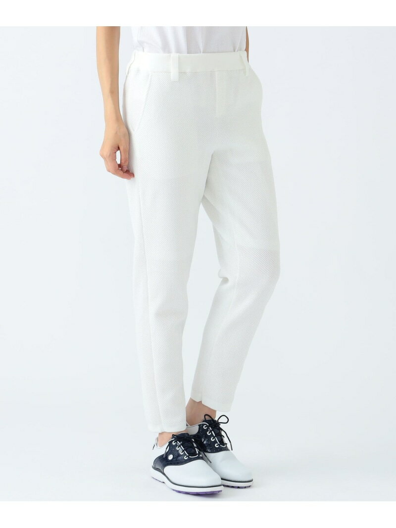 【SALE／60%OFF】PURPLE LABEL / ハニカム ニット パンツ BEAMS GOLF PURPLE LABEL ビームス アウトレット パンツ その他のパンツ ホワイト ネイビー【RBA_E】【送料無料】[Rakuten Fashion]