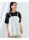 【SALE/50%OFF】フリンジ フレア キャミソール Ray BEAMS ビームス アウトレット トップス キャミソール ブラック ホワイト【RBA_E】【...