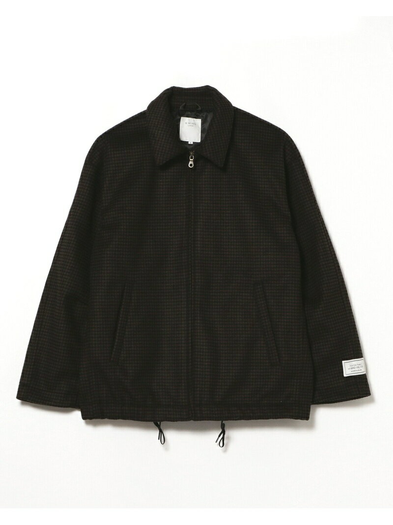 ビームス コーチジャケット メンズ 【SALE／50%OFF】B:MING by BEAMS / ハイブリットメルトン ジップ コーチジャケット B:MING by BEAMS ビームス アウトレット ジャケット・アウター ブルゾン・ジャンパー グレー ブラウン【RBA_E】【送料無料】[Rakuten Fashion]