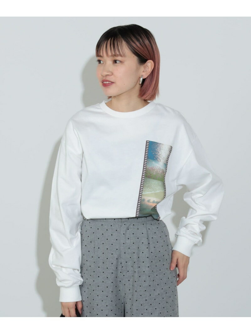 【SALE／40%OFF】フィルムカメラ風 グラフィック ロングスリーブTシャツ BEAMS HEART WOMEN ビームス ..