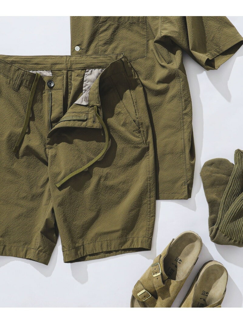 【SALE／70%OFF】BEAMS / SOLOTEX(R)シアサッカー ショーツ BEAMS ビームス アウトレット パンツ その他のパンツ ブラック カーキグリーン ネイビー【RBA_E】[Rakuten Fashion]