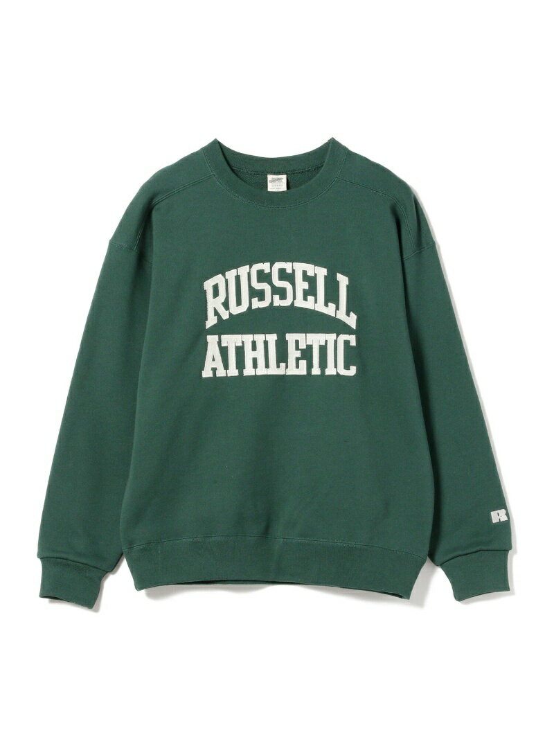 ラッセルアスレティック トレーナー メンズ 【SALE／50%OFF】RUSSELL ATHLETIC x B:MING by BEAMS / 別注 ハイコットン ロゴ スウェットシャツ B:MING by BEAMS ビームス アウトレット トップス スウェット・トレーナー グレー ネイビー【RBA_E】【送料無料】[Rakuten Fashion]