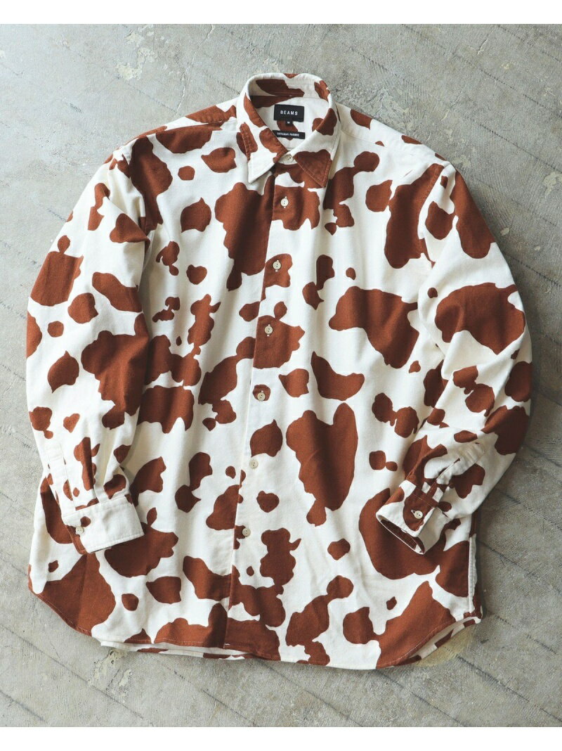 【SALE／50%OFF】BEAMS / アニマル イージー レギュラーカラーシャツ BEAMS MEN ビームス アウトレット トップス シャツ・ブラウス【RBA_E】【送料無料】[Rakuten Fashion]のサムネイル