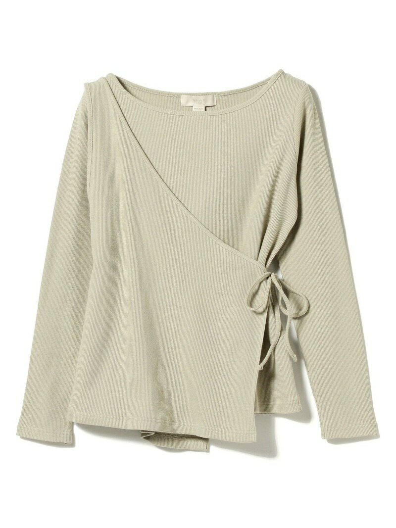 【SALE／60%OFF】B:MING by BEAMS / ジレセット テレコロングスリーブ Tシャツ 21SS B:MING by BEAMS ビームス アウトレット トップス カットソー・Tシャツ グリーン ホワイト ブラウン【RBA_E】[Rakuten Fashion]のサムネイル