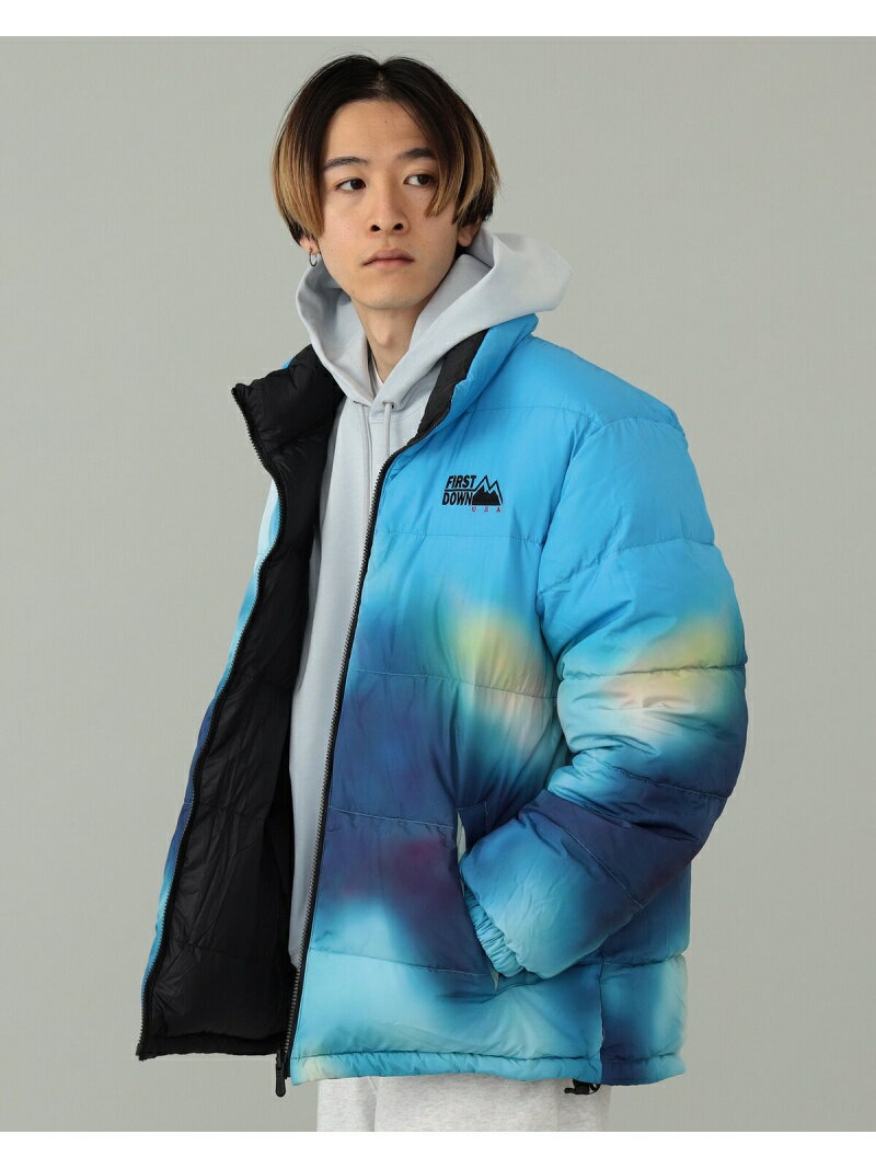 【SALE／70%OFF】FIRST DOWN / FIRST DOWN * TOYA HORIUCHI MOUNTAIN PRINT REVERSIBLE DOWN JACKET BEAMS T ビームス アウトレット ジャケット・アウター ブルゾン・ジャンパー【RBA_E】【送料無料】[Rakuten Fashion]