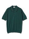 【SALE/30%OFF】JOHN SMEDLEY / KYSON コットン ボーダー ニットポロシャツ BEAMS F ビームス アウトレット トップス ポロ...