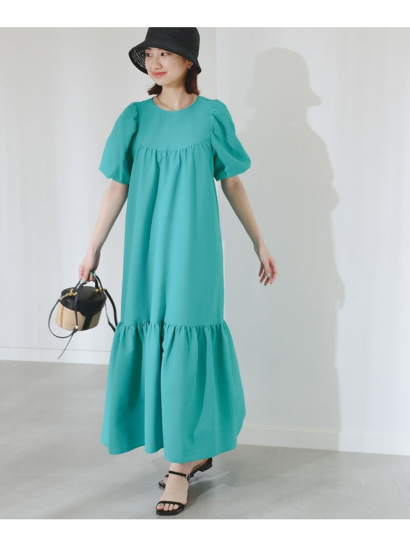 【SALE／60%OFF】B:MING by BEAMS / シアサッカー ワンピース B:MING by BEAMS ビームス アウトレット ワンピース・ドレス ワンピース ブラック ブルー ピンク【RBA_E】【送料無料】[Rakuten Fashion]