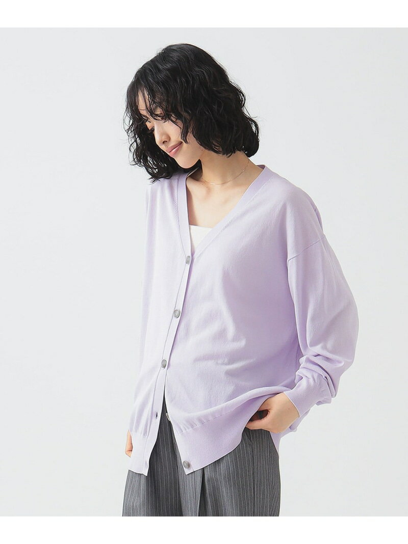 シアー ビッグ カーディガン 25SS 日差し除け エアコン除け ロングシーズン B:MING by BEAMS ビーミング ライフストア バイ ビームス トップス カーディガン ホワイト ブラック【送料無料】[Rakuten Fashion]のサムネイル