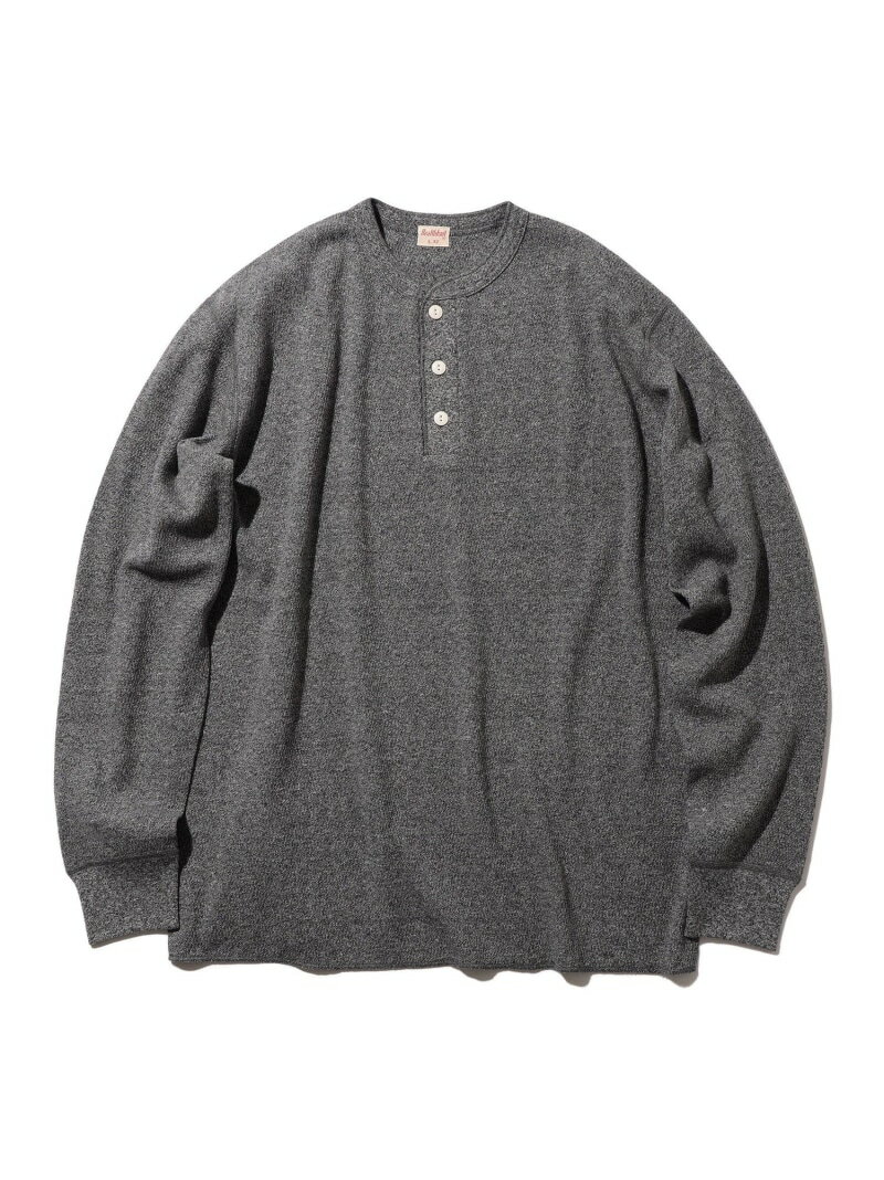 【別注】Healthknit / Honeycomb Thermal Henry Neck Long Sleeve T-shirt BEAMS PLUS ビームス メン トップス カットソー・Tシャツ グレー【送料無料】[Rakuten Fashion]