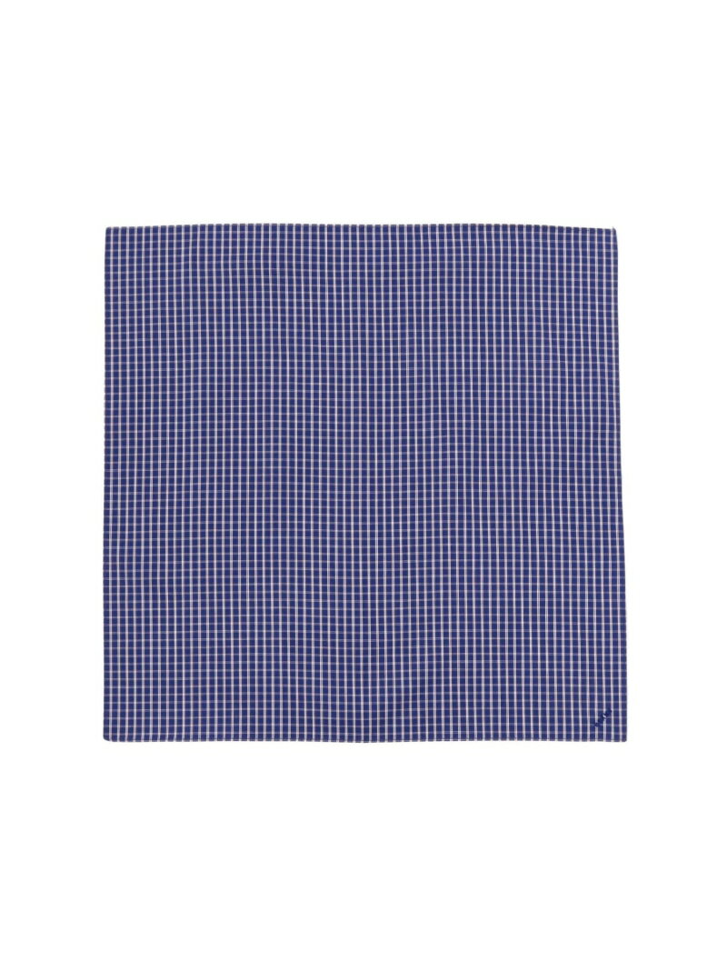 BEAMS / ポプリン ハンカチ BEAMS MEN ビームス メン ファッション雑貨 ハンカチ・ハンドタオル ホワイト ブルー ネイビー[Rakuten Fashion]