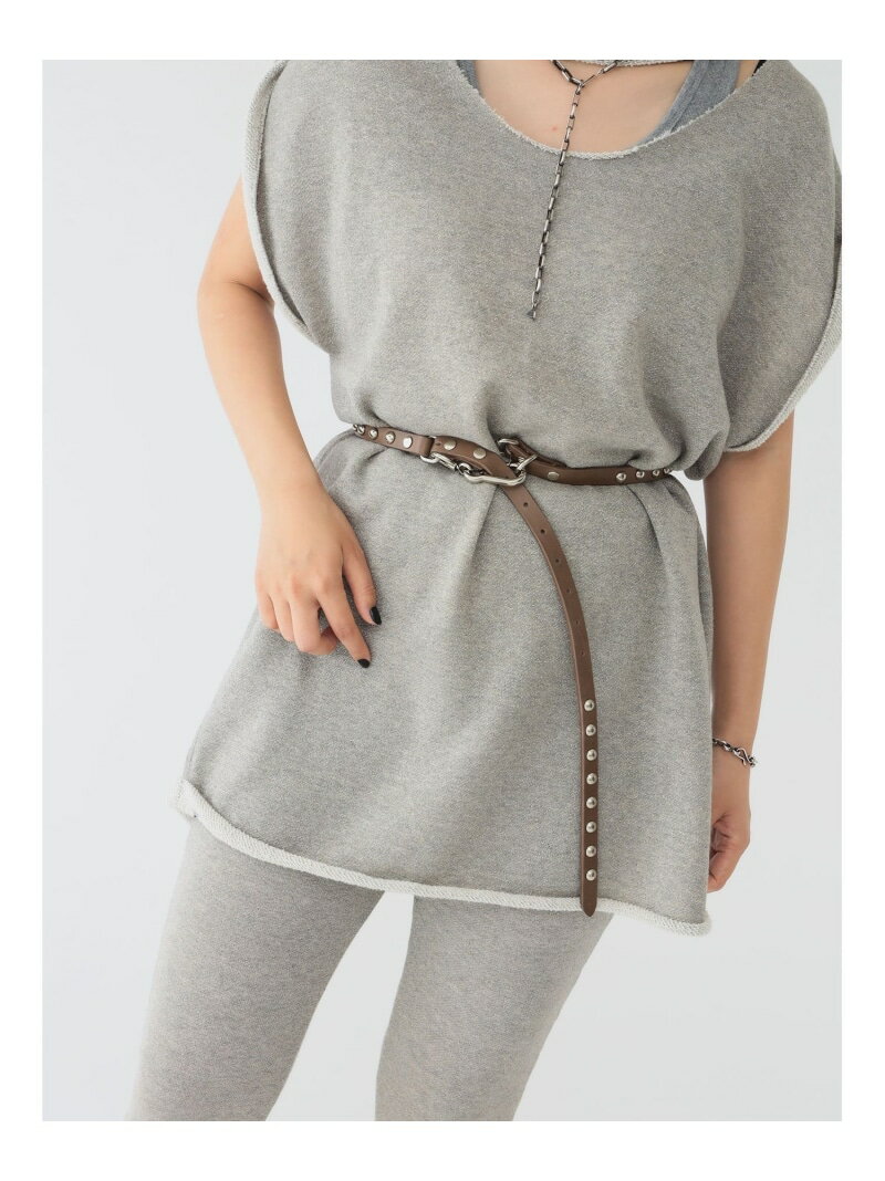 maturely / 1.5センチ スタッズ ベルト BEAMS BOY ビームス ウイメン ファッション雑貨 ベルト ネイビ..