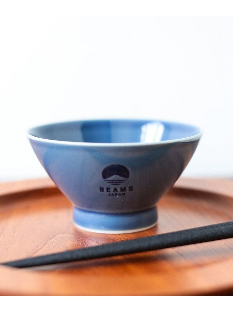 【別注】堀江陶器 / 波佐見焼 ビームス ジャパン ロゴ 茶碗 BEAMS JAPAN ビームス ジャパン 食器・調理器具・キッチン用品 その他の食器・調理器具・キッチン用品 ホワイト イエロー ネイビー[Rakuten Fashion]