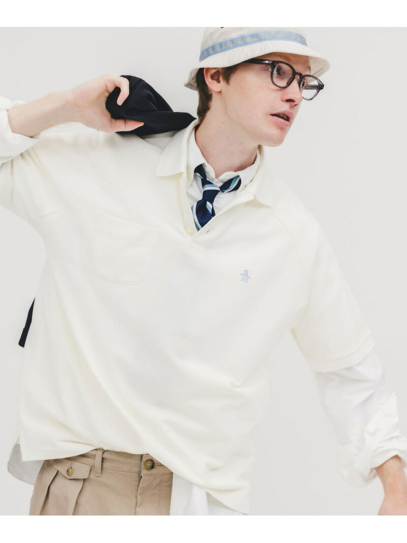 【別注】Munsingwear / Golf Polo Shirt BEAMS PLUS ビームス メン トップス ポロシャツ ホワイト ブルー ピンク【送料無料】[Rakuten Fashion]