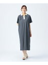 【SALE/20%OFF】配色 ポロ ワンピース BEAMS HEART WOMEN ビームス ハート ワンピース・ドレス その他のワンピース・ドレス グレー ...