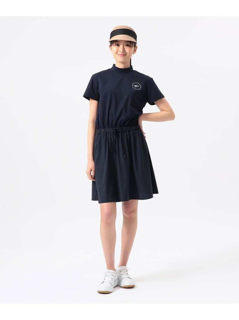 ORANGE LABEL / ウエスト切替 コンビ ワンピース(UVカット) BEAMS GOLF ORANGE LABEL ビームス ゴルフ ワンピース・ドレス その他のワンピース・ドレス ネイビー ブラック【送料無料】[Rakuten Fashion]