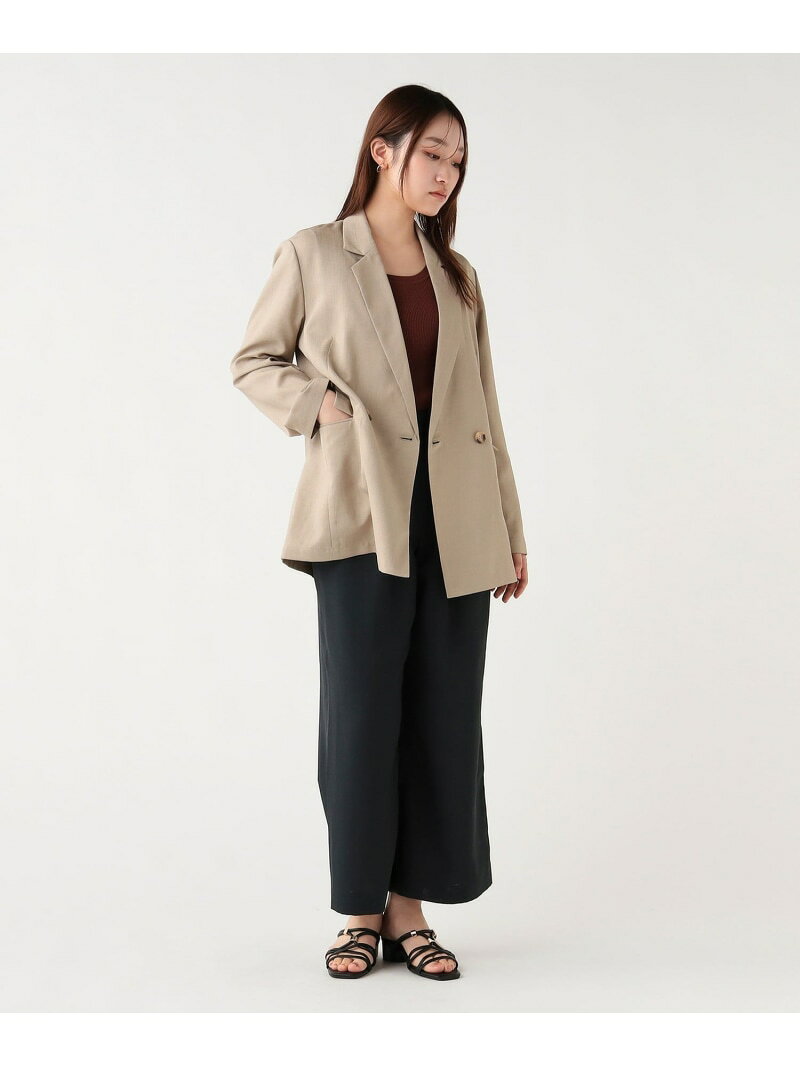 BEAMS/ビームスの【SALE／30%OFF】【セットアップ対応】リネンライク ジャケット 26SS オンオフ兼用 ラフ BEAMS HEART WOMEN ビームス ハート ジャケット・アウター テーラードジャケット・ブレザー ベージュ グレー【RBA_E】【送料無料】[Rakuten Fashion]｜アングル3