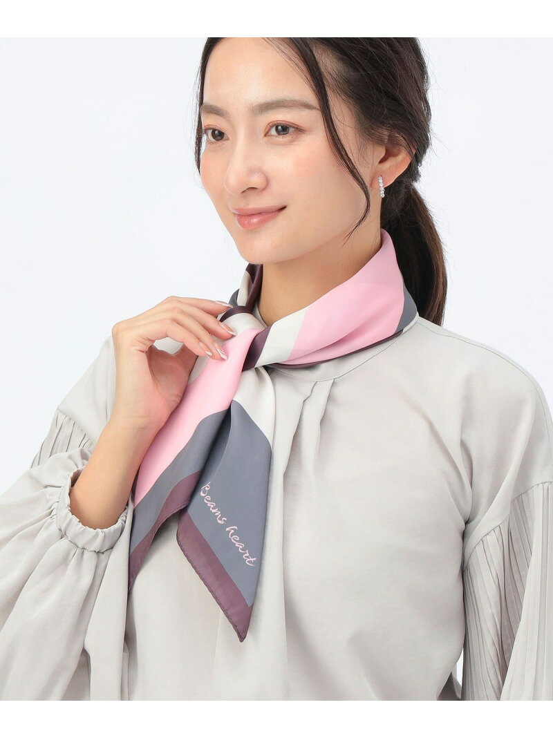BEAMS/ビームスの【SALE／30%OFF】柄 プリント スカーフ セレモニー 入学 入園 卒業 卒園 ママスーツ 七五三 通勤 オフィススタイル オンオフ兼用 きれいめ フォーマル ビームスセレモニー2026 BEAMS HEART WOMEN ビームス ハート ファッション雑貨 スカーフ・バン【RBA_E】[Rakuten Fashion]｜アングル2