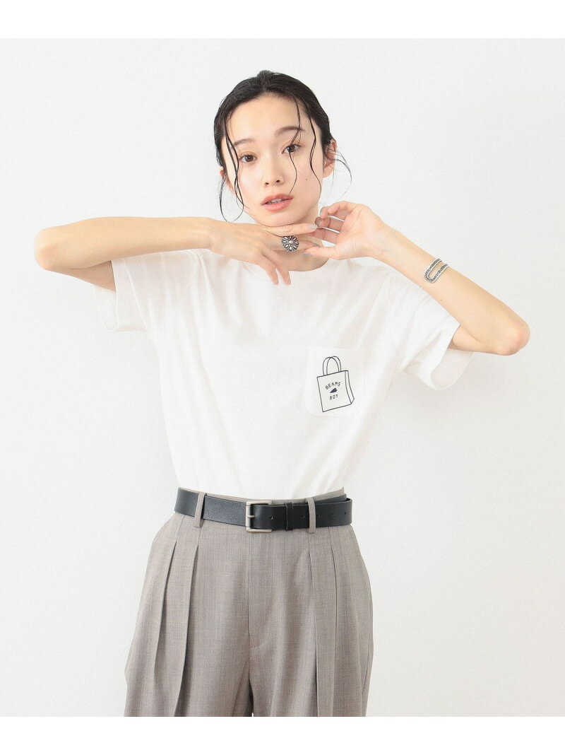 BEAMS BOY / åץХå ݥå T BEAMS BOY ӡॹ  ȥåץ åȥT ۥ磻 ͥӡ̵[Rakuten Fashion]