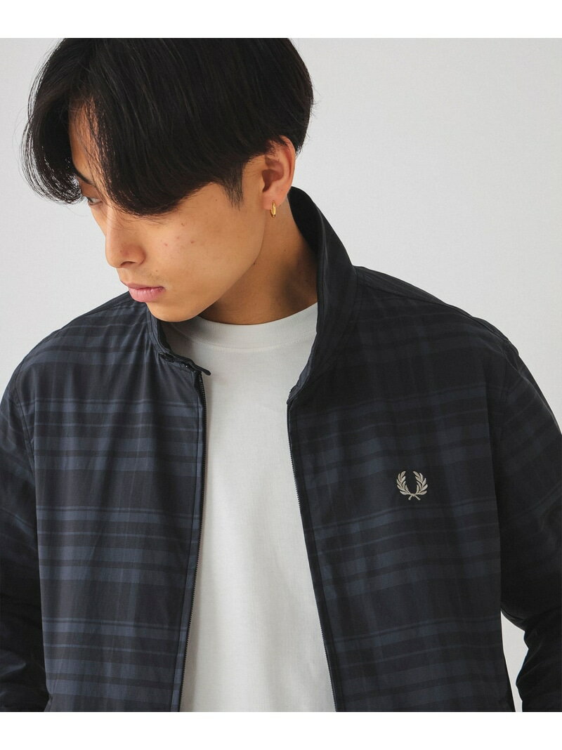 FRED PERRY BEAMS / 別注 ハリントンジャケット 24SS BEAMS ビームス メン ジャケット アウター ブルゾン ジャンパー ブラック ネイビー【送料無料】 Rakuten Fashion