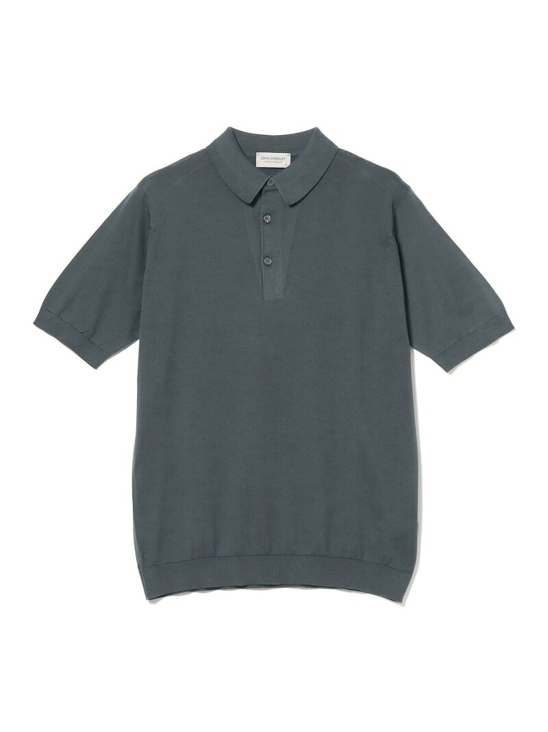 JOHN SMEDLEY / REID コットン ポロシャツ BEAMS F ビームス メン トップス ポロシャツ ネイビー ブラック【送料無料】[Rakuten Fashion]