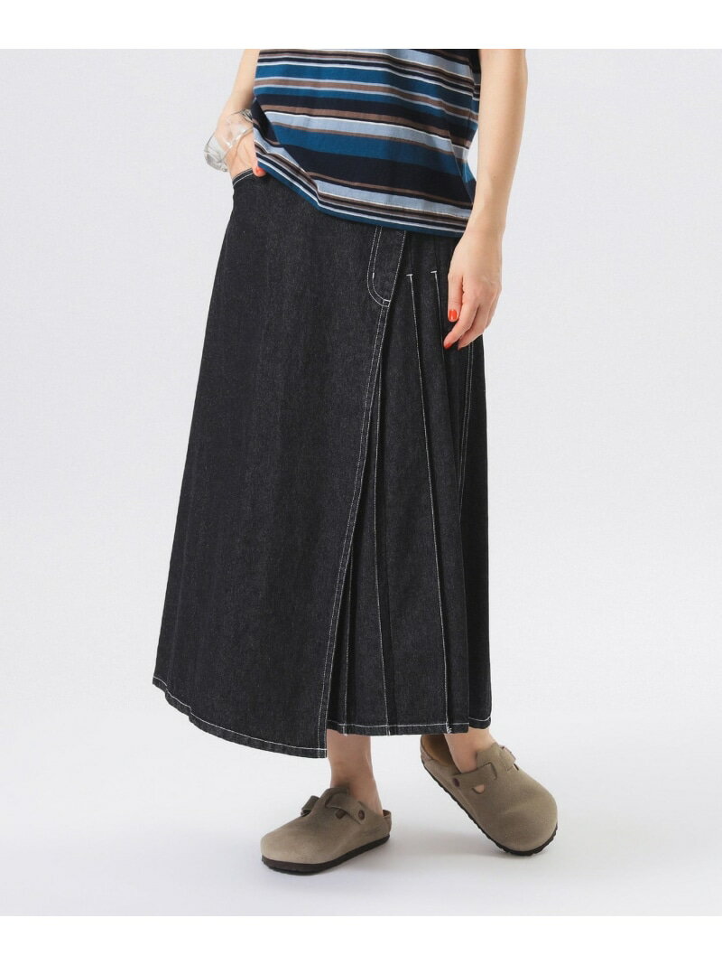 MOARE ラッププリーツスカート アイボリー - スカート MOARE ラッププリーツスカート アイボリー - スカート