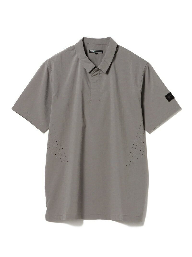 ＜MEN＞BEAMS GOLF / パンチング ポロシャツ BEAMS GOLF PURPLE LABEL ビームス ゴルフ カットソー スウェット ベージュ ブラック【送料無料】[Rakuten Fashion]