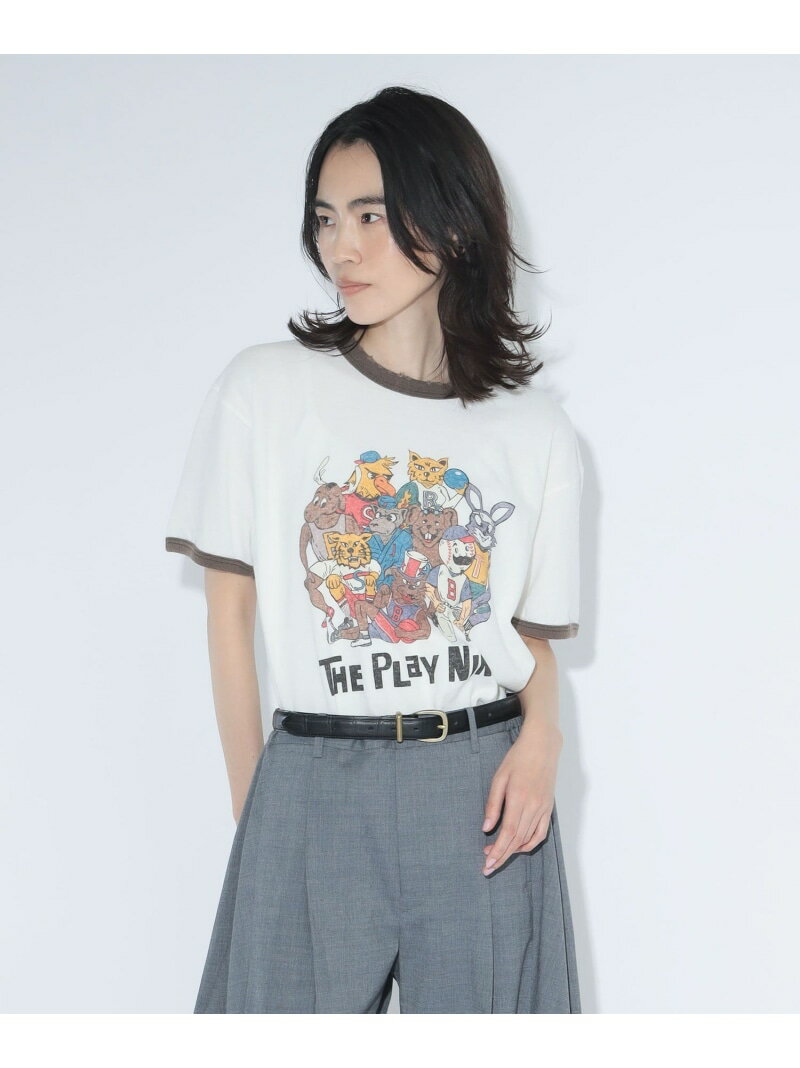 Rakuten - 【別注】HEAR MY NAME * maturely / プレイヤーズ プリント ショートスリーブ BEAMS BOY ビームス ウイメン トップス カットソー・Tシャツ ホワイト【送料無料】[Rakuten Fashion]
