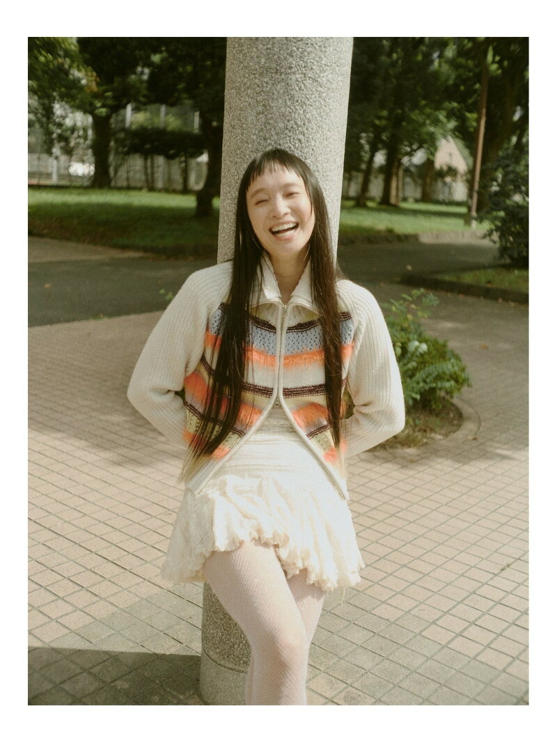 【別注】BOUSSOLE / ボーダージップ ニット カーディガン Ray BEAMS ビームス ウイメン トップス ニット ホワイト【送料無料】[Rakuten Fashion]のサムネイル