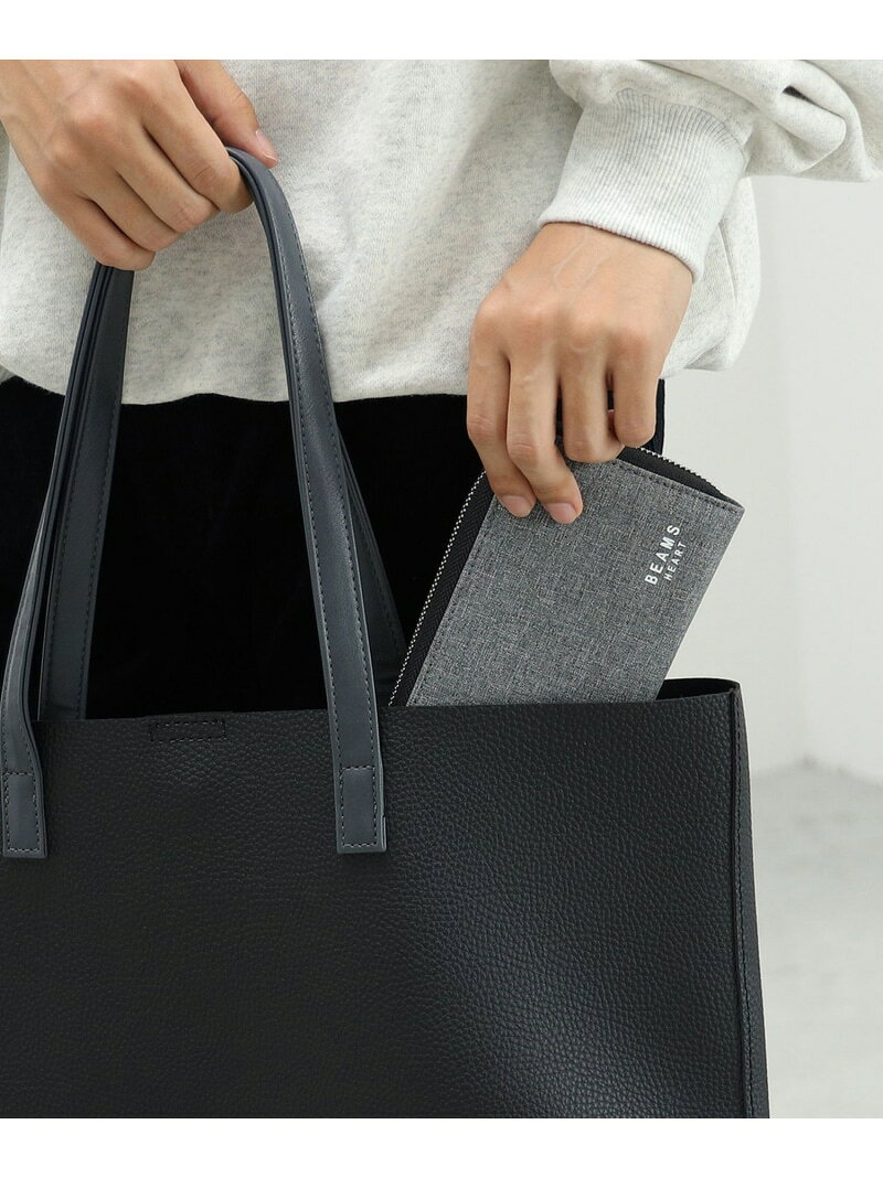 ポリエステル 杢素材 長財布 ギフト BEAMS HEART MEN ビームス ハート 財布・ポー...