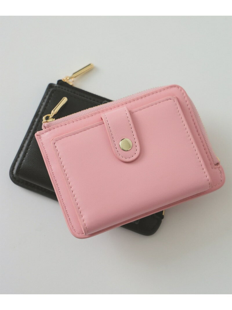 【別注】BEAURE / ミニ ウォレット Ray BEAMS ビームス ウイメン 財布・ポーチ・ケース その他の財布・ポーチ・ケース ブラック ピンク【送料無料】[Rakuten Fashion]